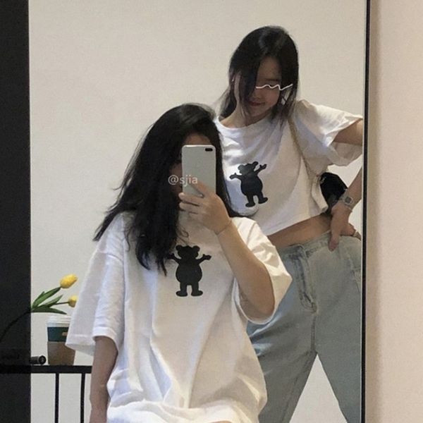 women's t-shirt net red ins super sleeve summer dress korean fashion elegant style short open navel strange taste 4f2z, White
women's t-shirt net red ins super sleeve summer dress korean fashion elegant style short open navel strange taste 4f2z, White
