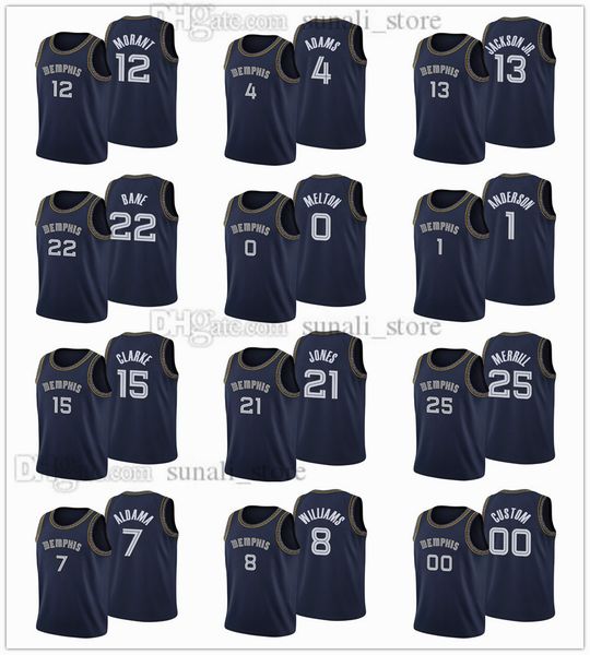 75th anniversary 2021-22 city navy basketball jerseys steven adams 0 melton kyle anderson ja morant tyus jones jaren jackson jr. desmond ban, Black;red
75th anniversary 2021-22 city navy basketball jerseys steven adams 0 melton kyle anderson ja morant tyus jones jaren jackson jr. desmond ban, Black;red