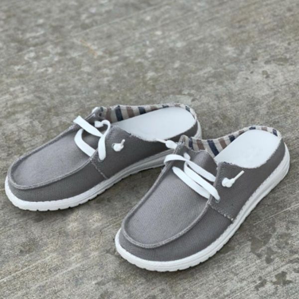 slippers 2021 women casual solid color flat lace-up canvas ladies fashion sandals outdoor comfy female footwear, Black
slippers 2021 women casual solid color flat lace-up canvas ladies fashion sandals outdoor comfy female footwear, Black