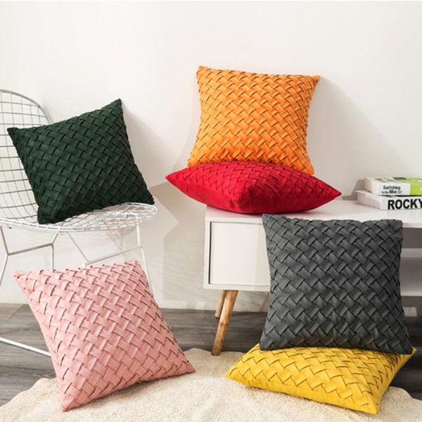 * 45 woven pattern suede fabric sofa pillowcase autumn home living room bedroom environmental health mat cushion/decorative pillow
* 45 woven pattern suede fabric sofa pillowcase autumn home living room bedroom environmental health mat cushion/decorative pillow
