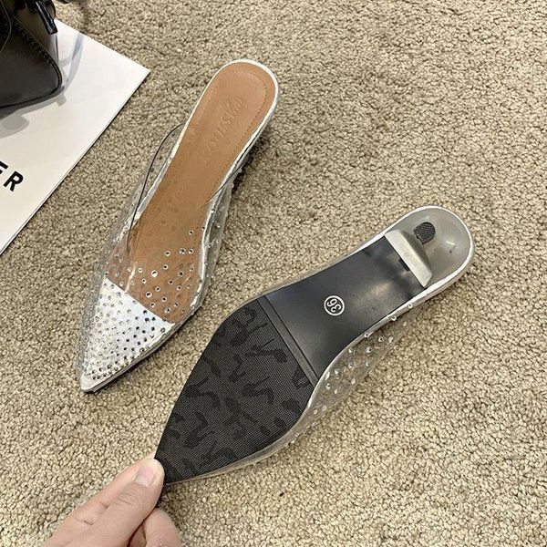 slippers sandal women's water drill pvc with ladies bag head semi-slippers breathable cr7n, Black
slippers sandal women's water drill pvc with ladies bag head semi-slippers breathable cr7n, Black