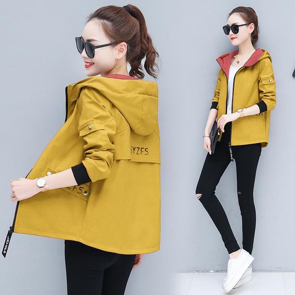 women's trench coats 2021 autumn coat hooded jacket long sleeve zipper pockets casual windbreaker basic jackets outerwear plus size 4xl, Tan;black
women's trench coats 2021 autumn coat hooded jacket long sleeve zipper pockets casual windbreaker basic jackets outerwear plus size 4xl, Tan;black