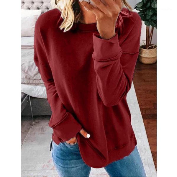 women's t-shirt zc women casual round neck loose solid color long sleeve oversize autumn winter pullover tees, White
women's t-shirt zc women casual round neck loose solid color long sleeve oversize autumn winter pullover tees, White