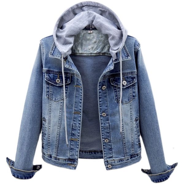 women's fur & faux spring vintage short denim jacket women hooded plus size single-breasted slim jeans coat ladies outerwear, Black
women's fur & faux spring vintage short denim jacket women hooded plus size single-breasted slim jeans coat ladies outerwear, Black