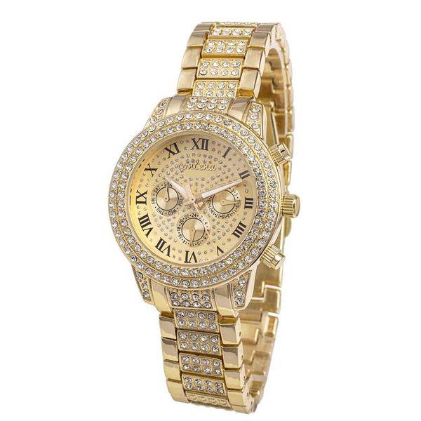 gold watch women bling diamond stainless steel women's watches rhinestone ladies relogio feminino wristwatches, Slivery;brown
gold watch women bling diamond stainless steel women's watches rhinestone ladies relogio feminino wristwatches, Slivery;brown