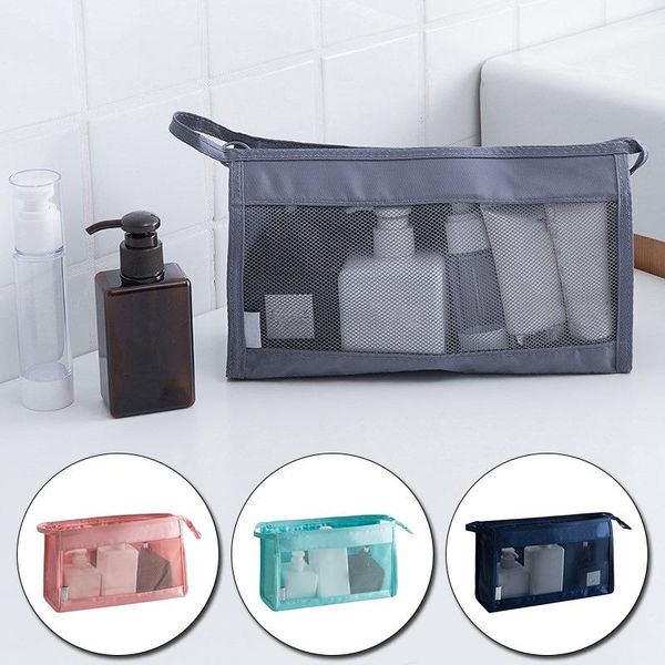 travel storage bag zipper mesh cosmetic bags wash makeup case portable bathroom supplies & cases
travel storage bag zipper mesh cosmetic bags wash makeup case portable bathroom supplies & cases