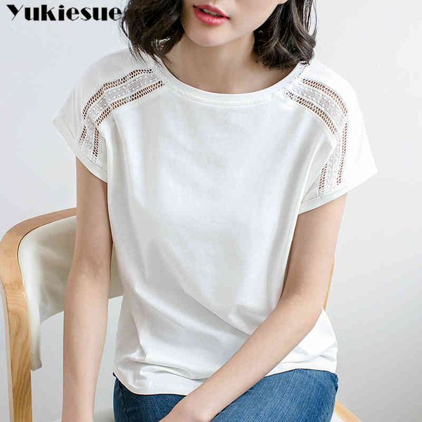 hollow out cotton t shirt women summer woman short sleeve tees loose casual t-shirt female tshirt femme plus size 210519, White
hollow out cotton t shirt women summer woman short sleeve tees loose casual t-shirt female tshirt femme plus size 210519, White