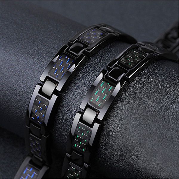 mens health energy 3 in 1 blue carbon fiber bangle twisted magnetic bracelet stainless steel women power therapy magnet, Golden;silver
mens health energy 3 in 1 blue carbon fiber bangle twisted magnetic bracelet stainless steel women power therapy magnet, Golden;silver