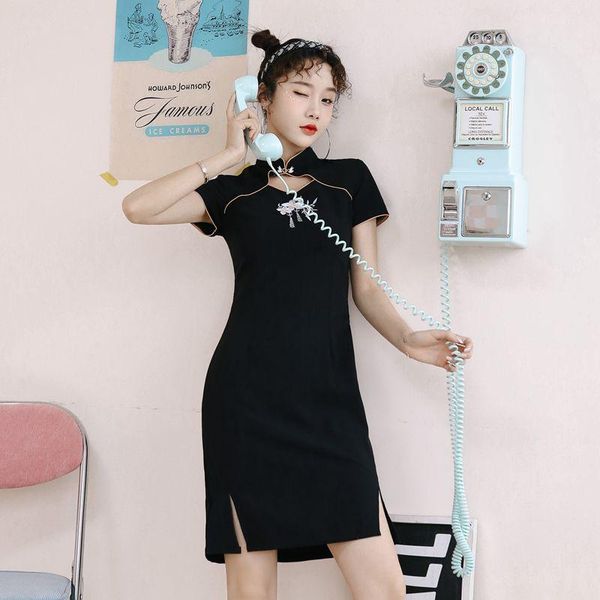 ethnic clothing short black female cheongsam elegant tight chinese traditional dress gown vintage button qipao evenning party vestidos, Red
ethnic clothing short black female cheongsam elegant tight chinese traditional dress gown vintage button qipao evenning party vestidos, Red