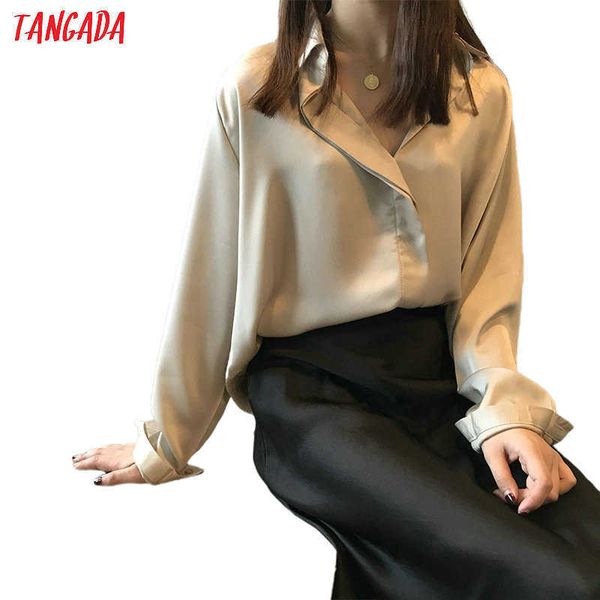 tangada women elegant solid oversized shirts turn down collar long sleeve office ladies work wear blouses asf06 210609, White
tangada women elegant solid oversized shirts turn down collar long sleeve office ladies work wear blouses asf06 210609, White