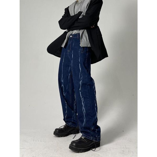 men's jeans personality tie dyed for men 2021 women baggy hip hop clothes retro dark blue versatile straight slacks trousers
men's jeans personality tie dyed for men 2021 women baggy hip hop clothes retro dark blue versatile straight slacks trousers