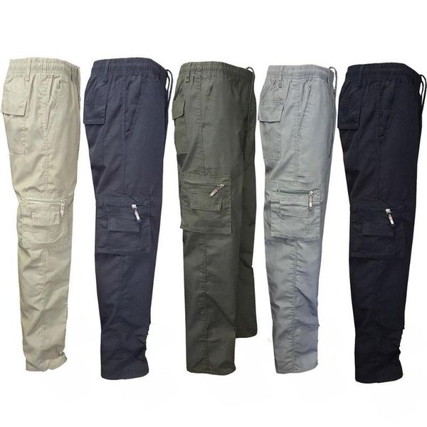 men's pants m-3xl men cargo elastic casual multi pocket zipper long sport sweatpants work 2qcq, Black
men's pants m-3xl men cargo elastic casual multi pocket zipper long sport sweatpants work 2qcq, Black