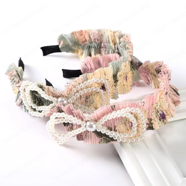 wide pearl hair accessories hairbands pleated print women hair hoop for girls fashion headband headbands, Silver
wide pearl hair accessories hairbands pleated print women hair hoop for girls fashion headband headbands, Silver