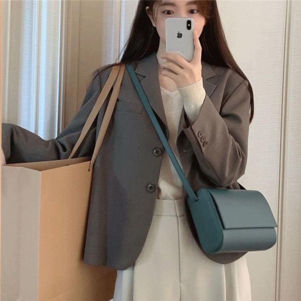 women's suits & blazers women preppy style students thin all-match casual solid long sleeve outerwear single breasted fashionable ulzza, White;black
women's suits & blazers women preppy style students thin all-match casual solid long sleeve outerwear single breasted fashionable ulzza, White;black