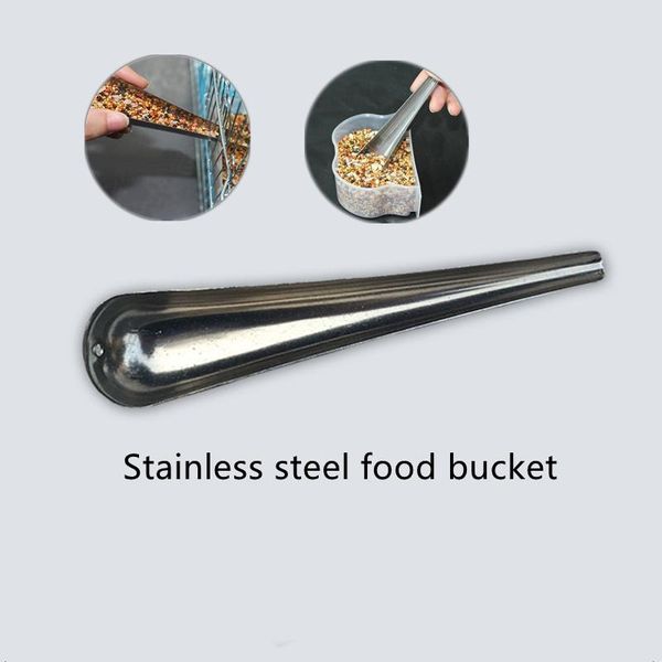 other bird supplies 1pcs cage stainless steel feeder feeding supply parrot pigeon accessory feed container spoon
other bird supplies 1pcs cage stainless steel feeder feeding supply parrot pigeon accessory feed container spoon