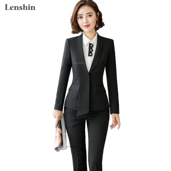 women's suits & blazers lenshin formal asymmetrical gray pant suit for women work wear office lady elegant style business jacket with p, White;black
women's suits & blazers lenshin formal asymmetrical gray pant suit for women work wear office lady elegant style business jacket with p, White;black