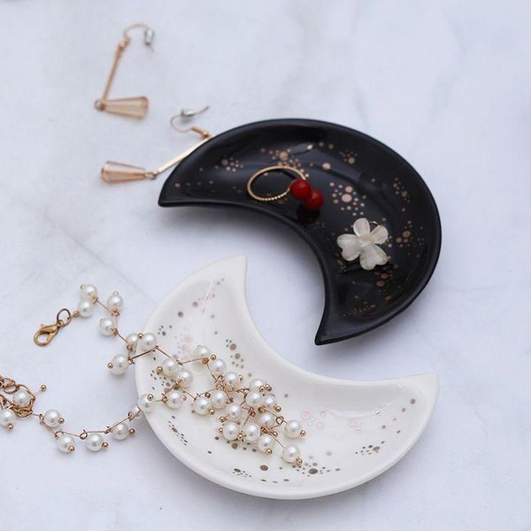 gift wrap moon shape jewelry dish organizer small decorative trinket modern accent tray for vanity dessert plate
gift wrap moon shape jewelry dish organizer small decorative trinket modern accent tray for vanity dessert plate