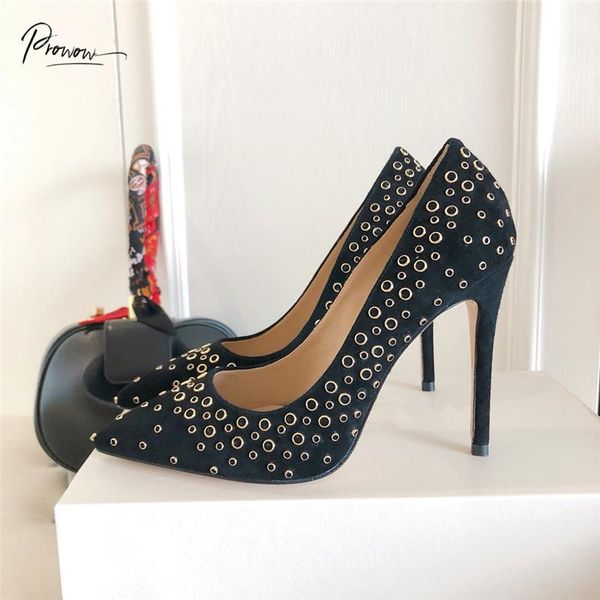 dress shoes prowow fashion spring summer black suede women pumps pointed toe slip on shallow mouth thin high heel woman
dress shoes prowow fashion spring summer black suede women pumps pointed toe slip on shallow mouth thin high heel woman