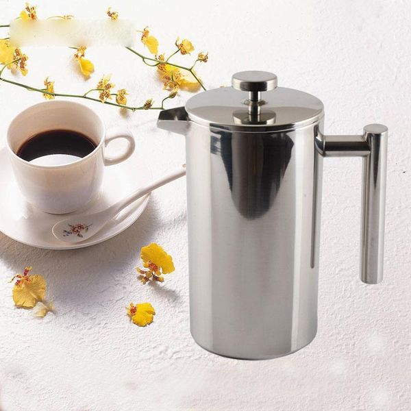 coffee pots 304 stainless steel french presses portable with filter pot manual type frech press tea
coffee pots 304 stainless steel french presses portable with filter pot manual type frech press tea