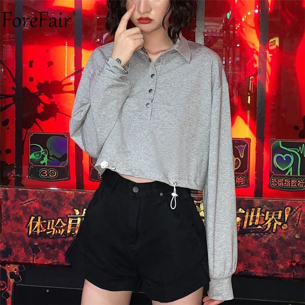 button long sleeve gray women sweatshirt 2021 autumn winter cotton casual streetwear short crop top, Black;white
button long sleeve gray women sweatshirt 2021 autumn winter cotton casual streetwear short crop top, Black;white