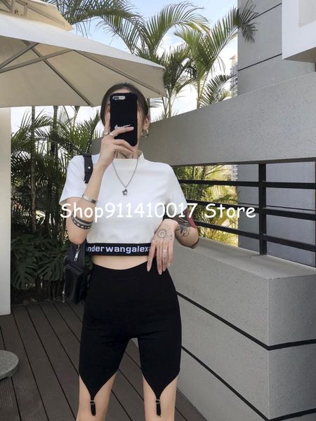 women's t-shirt spring and summer dion niche design stretch slim bottomed capris riding pants, White
women's t-shirt spring and summer dion niche design stretch slim bottomed capris riding pants, White