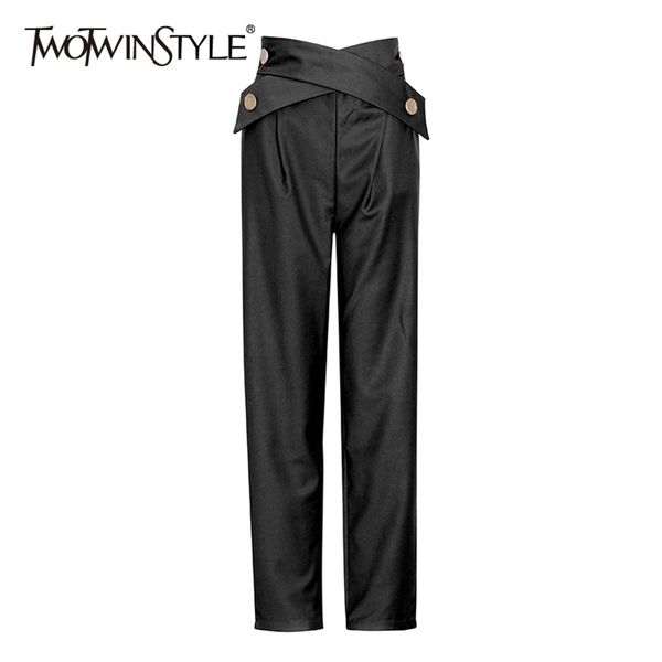 cross patchwork button pants for women high waist casual straight trousers female fashion clothing fall 210521, Black;white
cross patchwork button pants for women high waist casual straight trousers female fashion clothing fall 210521, Black;white