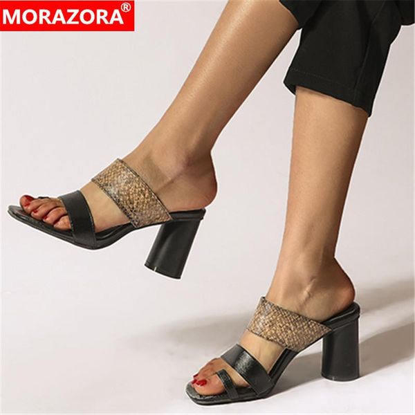 sandals morazora summer women shoes slip on women's fashion chunky ladies for woman mules footwear female, Black
sandals morazora summer women shoes slip on women's fashion chunky ladies for woman mules footwear female, Black
