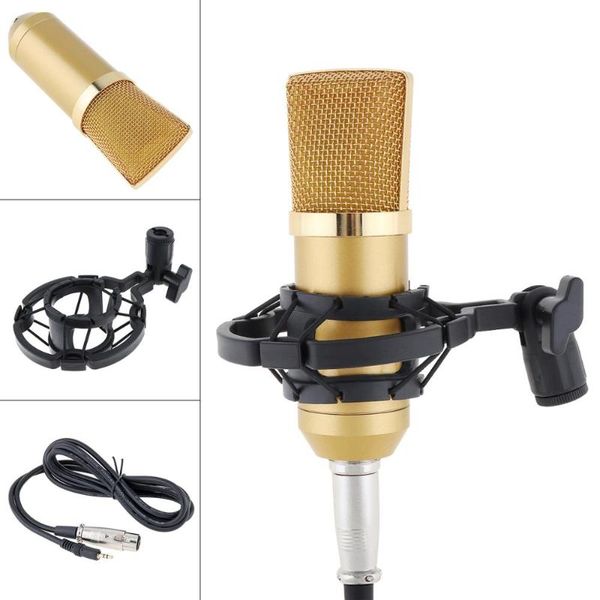 microphones bm-700 professional condenser microphone with circuit control and gold-plated large diaphragm head for studio / ktv
microphones bm-700 professional condenser microphone with circuit control and gold-plated large diaphragm head for studio / ktv
