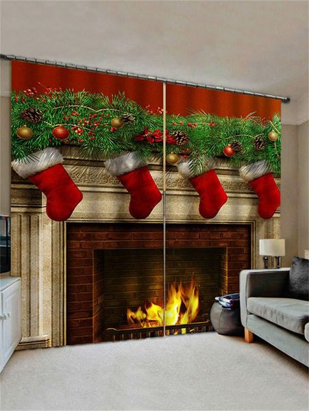 curtain & drapes christmas curtains and for home decorations - room darkening 2pcs
curtain & drapes christmas curtains and for home decorations - room darkening 2pcs