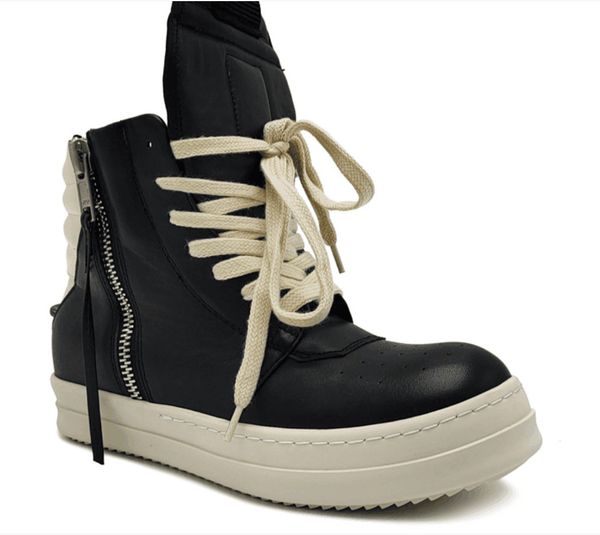 inverted triangle male genuine leather boots factory outlet increased heavy-bottomed double-track sports and leisure fashion style high-shoe, Black
inverted triangle male genuine leather boots factory outlet increased heavy-bottomed double-track sports and leisure fashion style high-shoe, Black