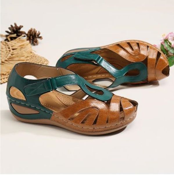 sandals shoes women 2021 summer round toe wedges sandals femal casual shoes breathable hollow out mother shoes size 35-43, Black
sandals shoes women 2021 summer round toe wedges sandals femal casual shoes breathable hollow out mother shoes size 35-43, Black