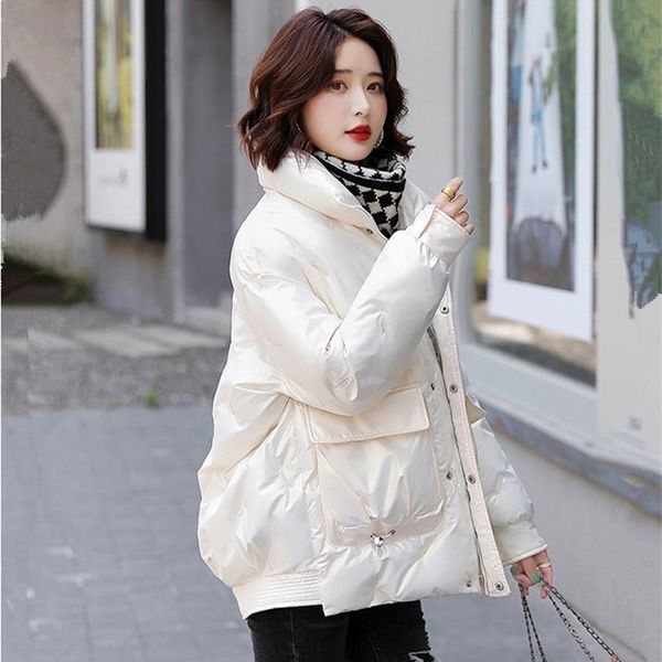 bright face cotton padded clothes women's short style 2021 autumn and winter new korean version large loose down, Black
bright face cotton padded clothes women's short style 2021 autumn and winter new korean version large loose down, Black