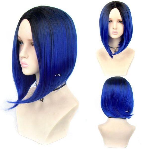 synthetic wigs liangmo short middle part high temperature fiber wig ombre black mix blue color bob for women
synthetic wigs liangmo short middle part high temperature fiber wig ombre black mix blue color bob for women