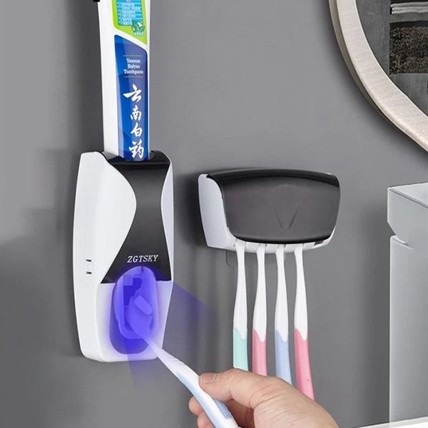 bathroom automatic toothpaste dispenser self-adhesive wall-mounted dust-proof toothbrush holder storage rack2021 bath accessory set
bathroom automatic toothpaste dispenser self-adhesive wall-mounted dust-proof toothbrush holder storage rack2021 bath accessory set