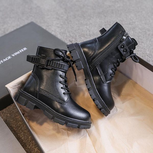 girls shoes boots winter children' british style leather boys mid-cut short, Black;grey
girls shoes boots winter children' british style leather boys mid-cut short, Black;grey