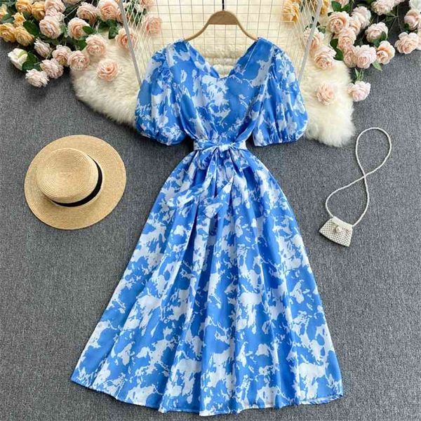 spring summer women's elegant blue vestidos age-reducing square neck puff sleeve lace up slim midi bellflower dress gl050 210506, Black;gray
spring summer women's elegant blue vestidos age-reducing square neck puff sleeve lace up slim midi bellflower dress gl050 210506, Black;gray