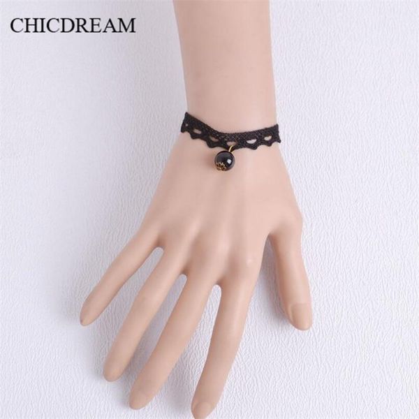 charm bracelets 2021 retro women handmade jewelry birthday gift gothic style lace bracelet black hollow imitation pearl pendant, Golden;silver
charm bracelets 2021 retro women handmade jewelry birthday gift gothic style lace bracelet black hollow imitation pearl pendant, Golden;silver