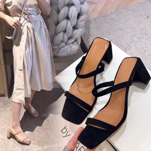 slippers platform concise woman shoes summer non-slip square heel for shallow slip-on slaps zapatos de muje, Black
slippers platform concise woman shoes summer non-slip square heel for shallow slip-on slaps zapatos de muje, Black