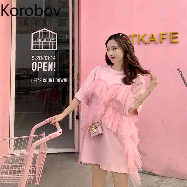 korobov o neck lace flower patchwork dress women high wasit hip straight solid vestido korean short sleeve pullover ropa mujer 210430, Black;gray
korobov o neck lace flower patchwork dress women high wasit hip straight solid vestido korean short sleeve pullover ropa mujer 210430, Black;gray