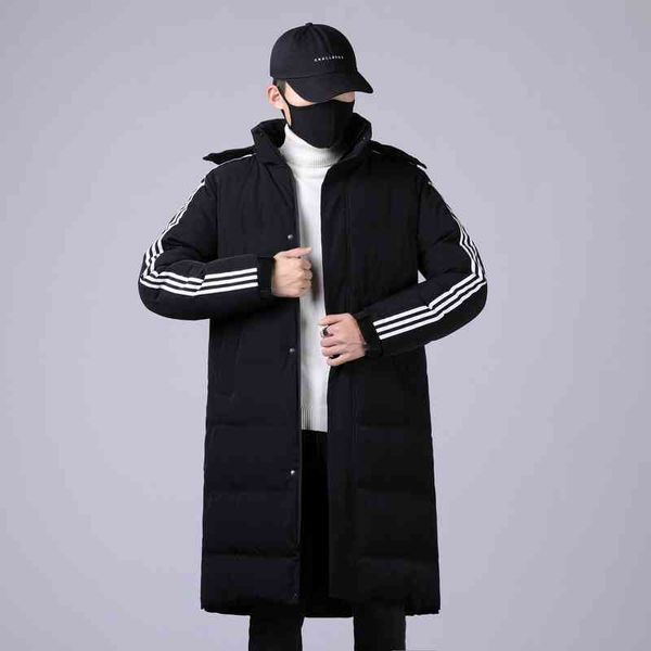 cotton 2021 autumn and winter new men's cloth three bars thickened warm long cotton padded et fashionable, Black
cotton 2021 autumn and winter new men's cloth three bars thickened warm long cotton padded et fashionable, Black