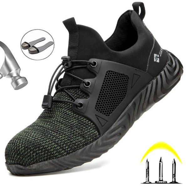 boots reflective work men's safety shoes breathable men steel toe puncture-proof, Black
boots reflective work men's safety shoes breathable men steel toe puncture-proof, Black