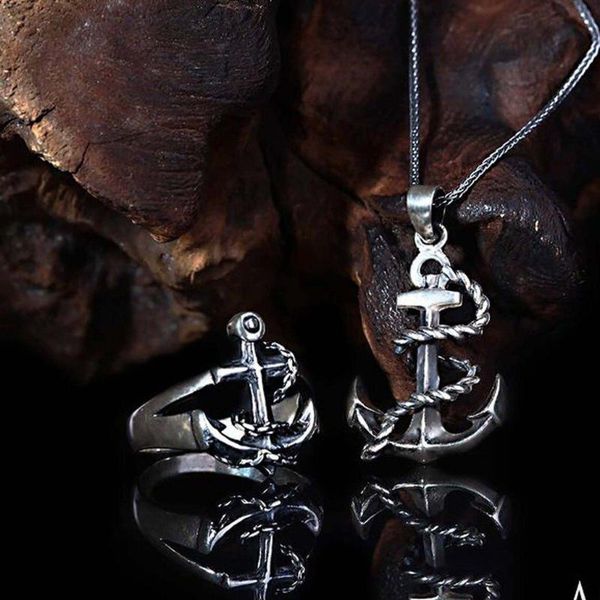 cluster rings silver anchor design men's necklace ring set for men 925 sterling sailor vintage jewelery, Golden;silver
cluster rings silver anchor design men's necklace ring set for men 925 sterling sailor vintage jewelery, Golden;silver