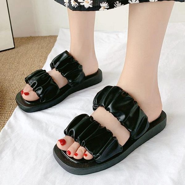 elegant rufless shoes summer sweet slip-on flat women slides 2021 low heel casual slippers, Black
elegant rufless shoes summer sweet slip-on flat women slides 2021 low heel casual slippers, Black