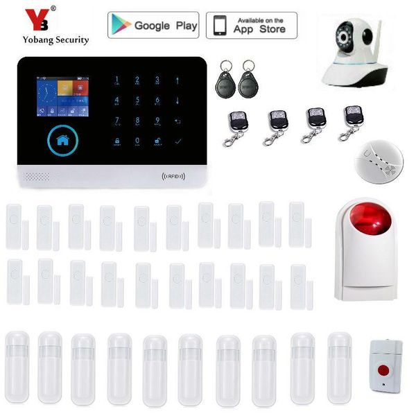 yobang security 433mhz wireless black gsm & wifi diy smart home alarm systems kit infrared motion sensor app control
yobang security 433mhz wireless black gsm & wifi diy smart home alarm systems kit infrared motion sensor app control