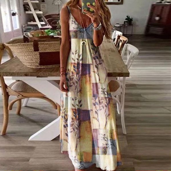 women robe summer dress 2021 fashion sleeveless spaghetti strap slim long plus size stretch woman s-3xl#j30 casual dresses, Black;gray
women robe summer dress 2021 fashion sleeveless spaghetti strap slim long plus size stretch woman s-3xl#j30 casual dresses, Black;gray