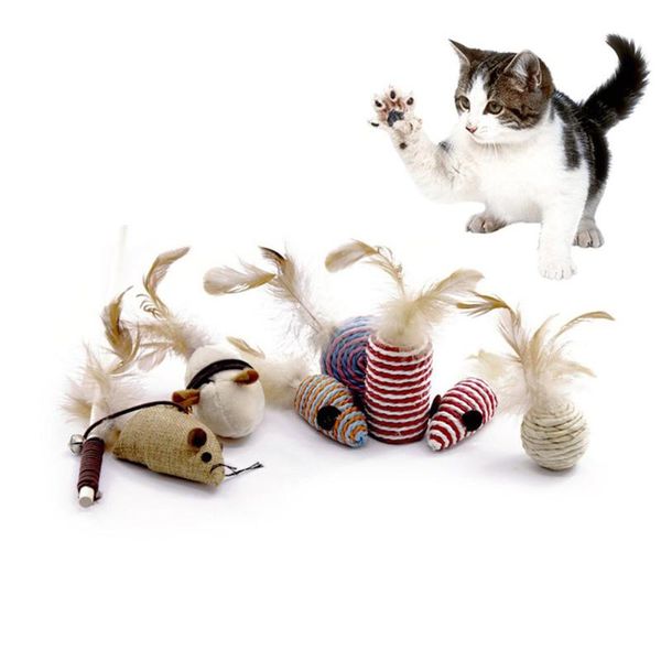 7pcs cat feather false mouse stick teaser wand ball pet chewing sisal toy set fashion toys
7pcs cat feather false mouse stick teaser wand ball pet chewing sisal toy set fashion toys