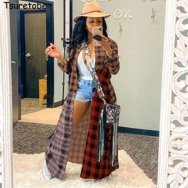 tsuretobe plaid patchwork long shirts women 2021 plus size clothing fashion blouse sleeve for clothes women's blouses &, White
tsuretobe plaid patchwork long shirts women 2021 plus size clothing fashion blouse sleeve for clothes women's blouses &, White