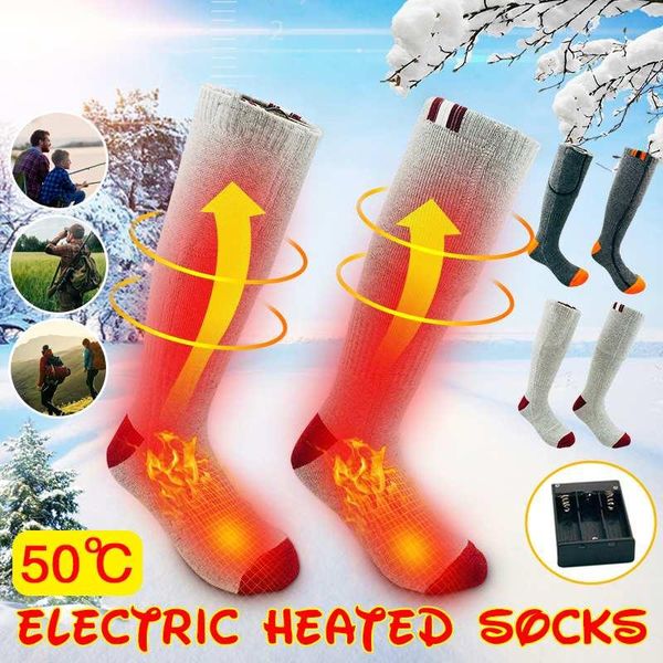 sports socks electric heated warmer rechargeable battery for men women winter outdoor skiing cycling sport foot heater, Black 
sports socks electric heated warmer rechargeable battery for men women winter outdoor skiing cycling sport foot heater, Black