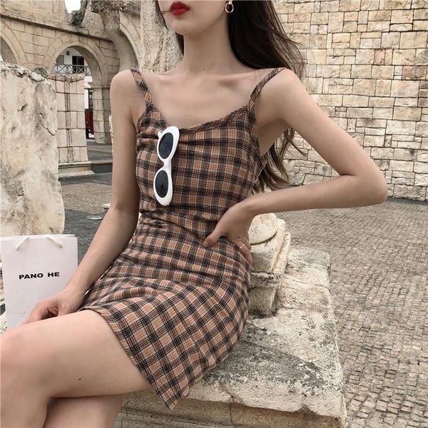 summer retro plaid temperament french womens dress niche high waist slim dropshipping pull punk, Black;gray
summer retro plaid temperament french womens dress niche high waist slim dropshipping pull punk, Black;gray