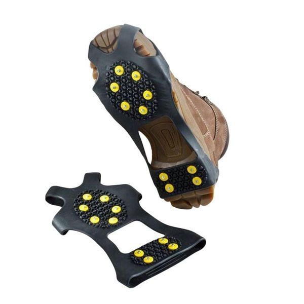 3 size 10 studs anti-skid ice winter climbing ski non-slip snow shoes spikes grips cleats over shoes covers crampons
3 size 10 studs anti-skid ice winter climbing ski non-slip snow shoes spikes grips cleats over shoes covers crampons